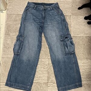 Wild Fable Low Rise Wide Leg Cargo Jeans